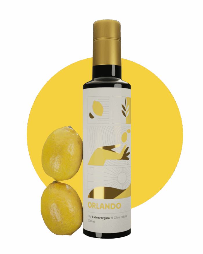 Olio d'oliva aromatizzato al limone BIO